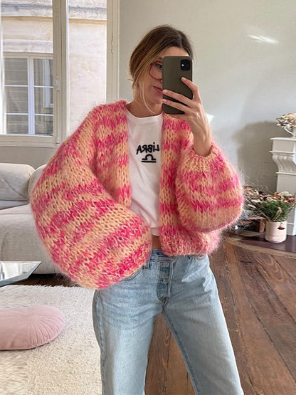 Elarova | Cardigan | Gestrickt | Open Front | Oversized Cardigan | Damenbekleidung