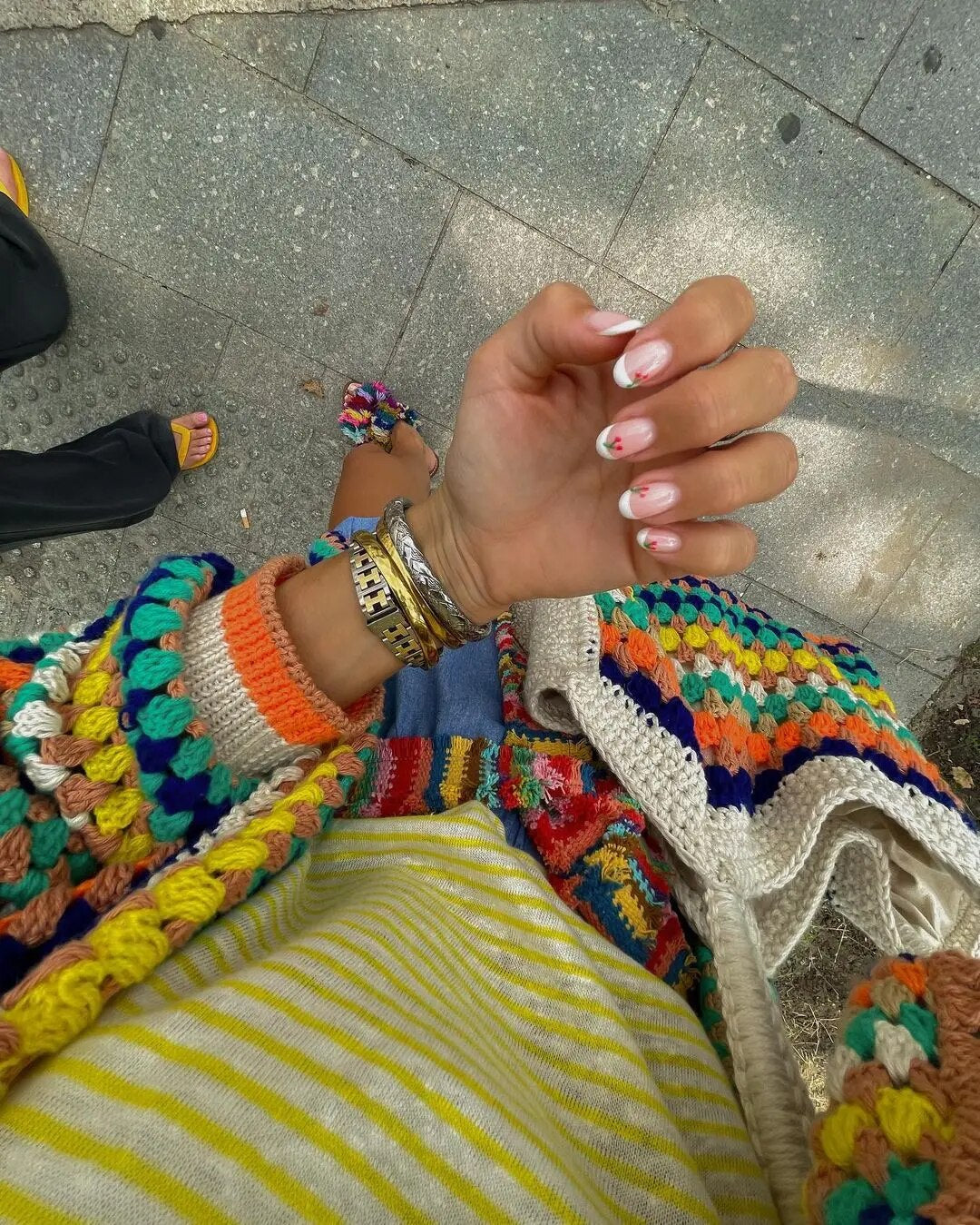 Elarova | Damen Boho Strickjacke