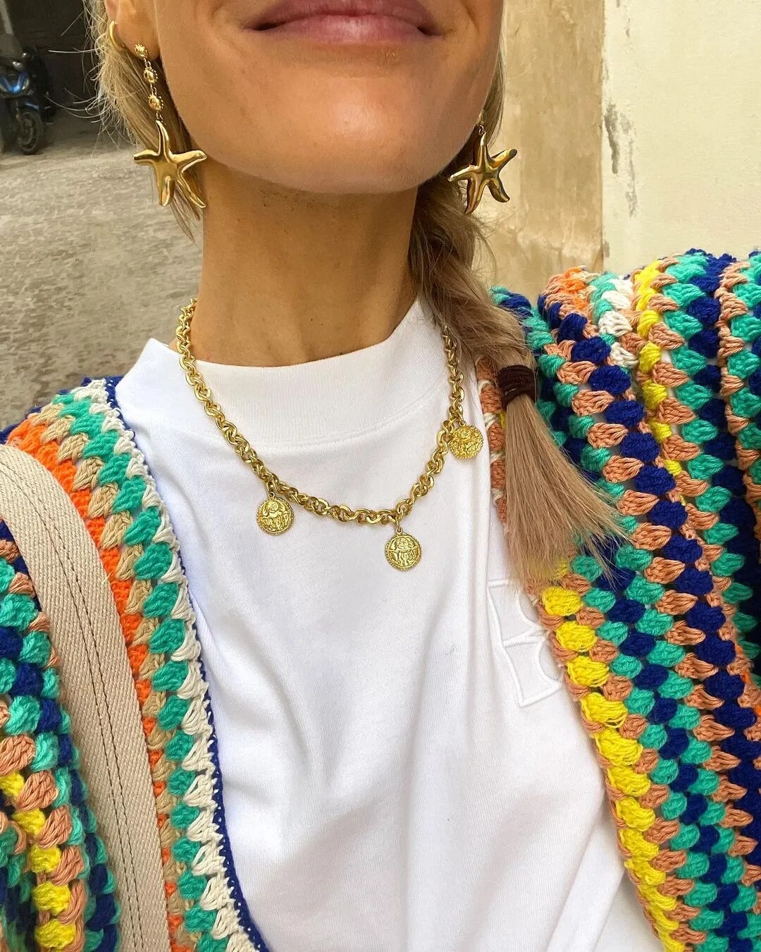 Elarova | Damen Boho Strickjacke