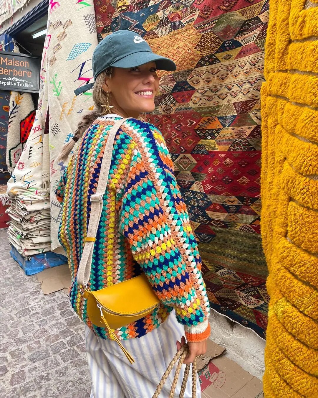 Elarova | Damen Boho Strickjacke