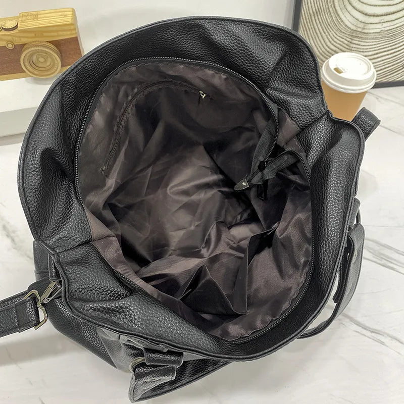 Elarova | Damen Designer Handtasche Schwarz