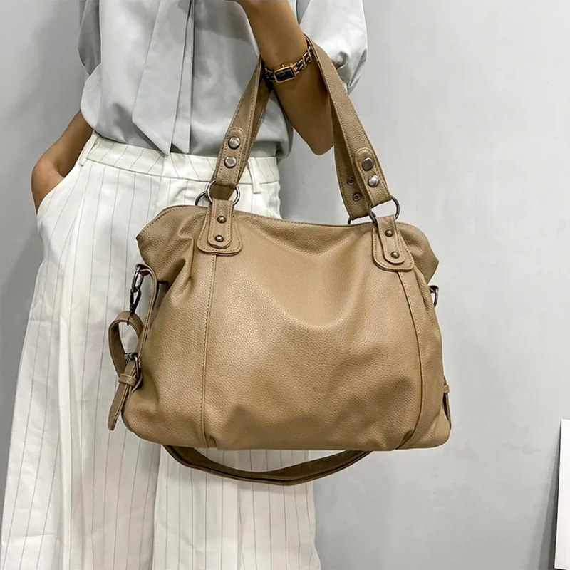 Elarova | Damen Designer Handtasche Schwarz