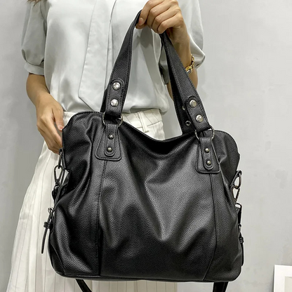 Elarova | Damen Designer Handtasche Schwarz