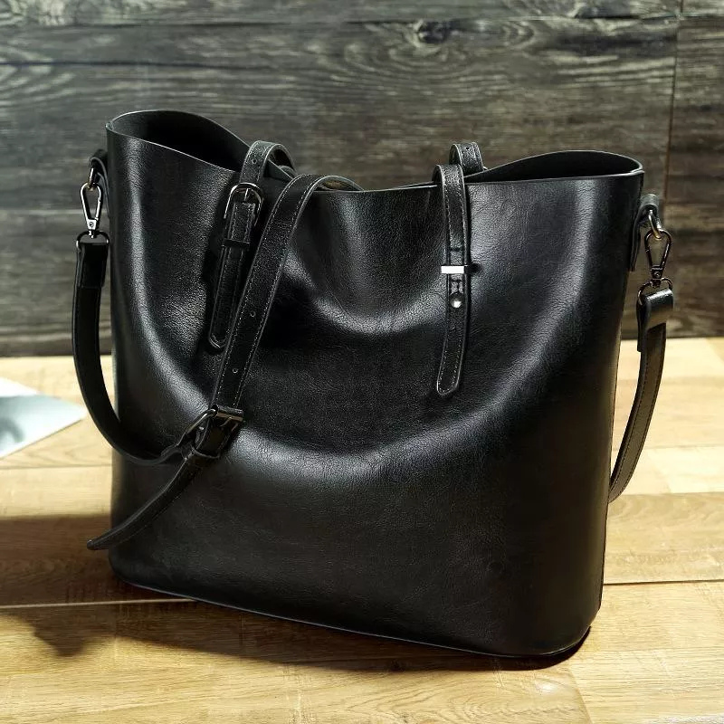 Elarova | Damen Designer Handtasche Schwarz