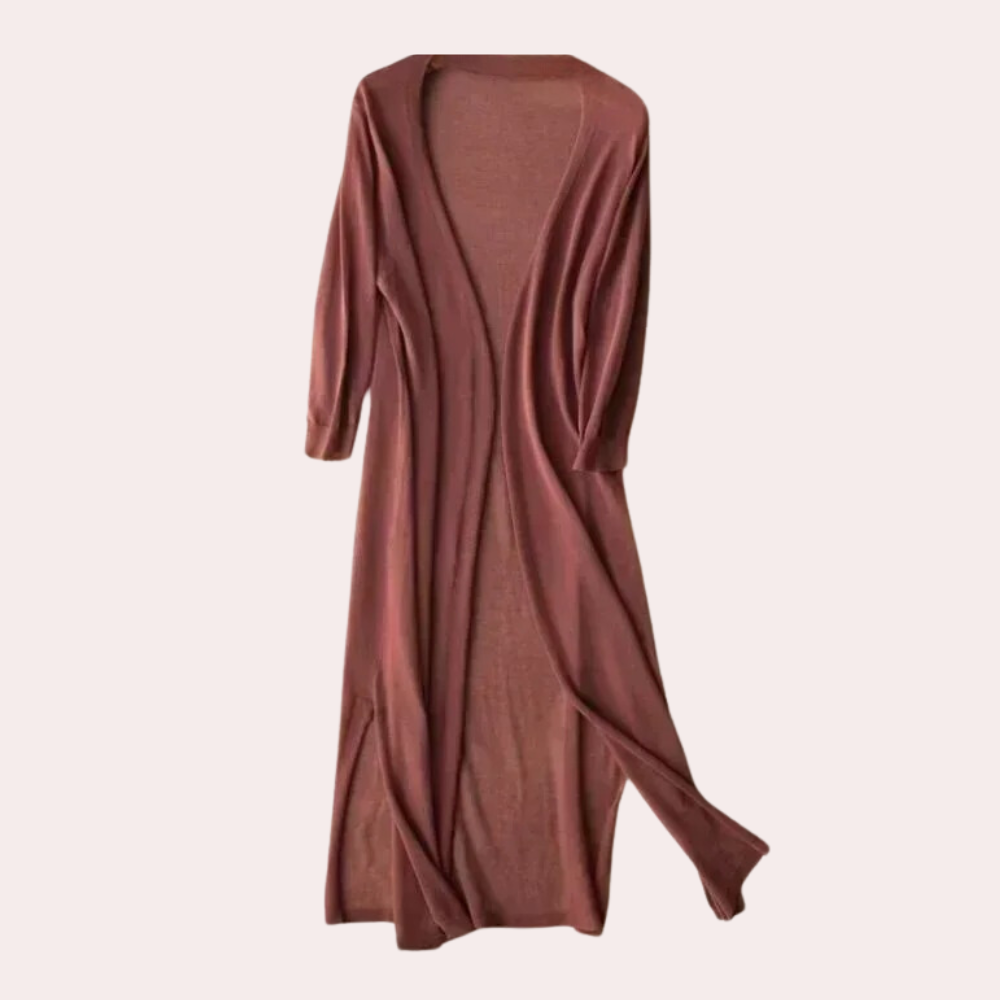 Elarova | Damen Lange Weste Elegant Und Leicht Sommer Strickjacke Für Frauen
