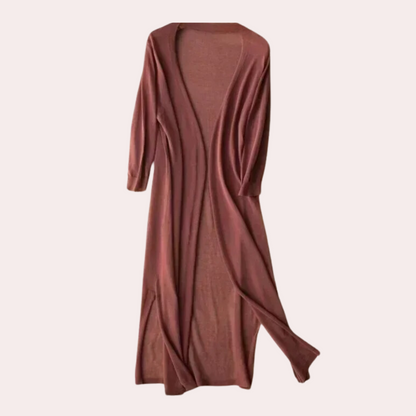 Elarova | Damen Lange Weste Elegant Und Leicht Sommer Strickjacke Für Frauen