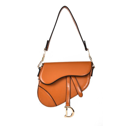 Elarova | Damen Schultertasche Exklusive PULeder Satteltasche mit breitem Riemen und luxuriösem Aussehen
