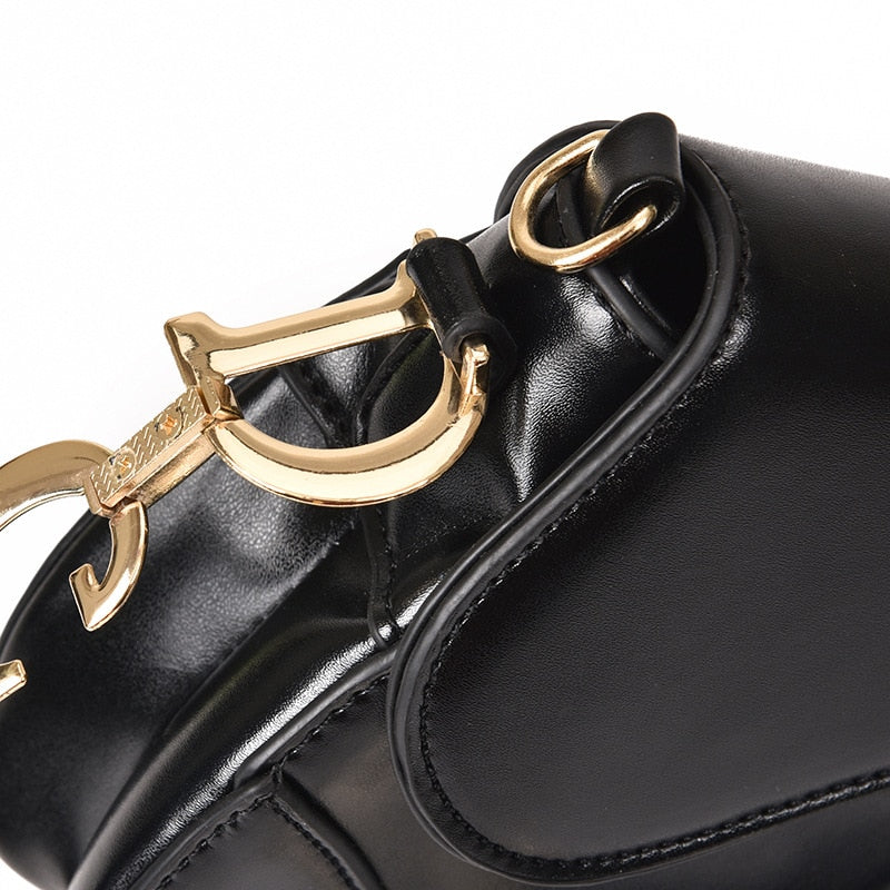 Elarova | Damen Schultertasche Exklusive PULeder Satteltasche mit breitem Riemen und luxuriösem Aussehen