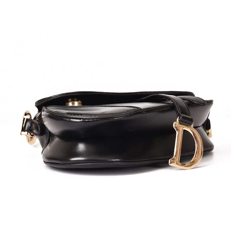 Elarova | Damen Schultertasche Exklusive PULeder Satteltasche mit breitem Riemen und luxuriösem Aussehen