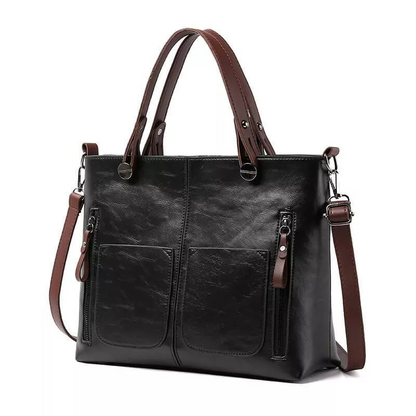 Elarova | Damen Shopper Handtasche Schwarz
