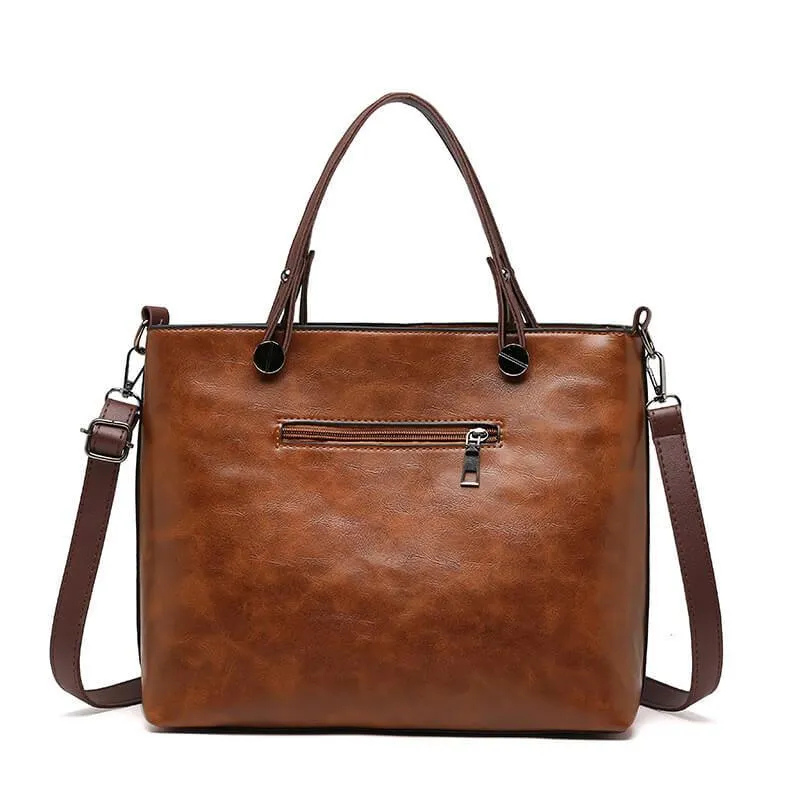 Elarova | Damen Shopper Handtasche Schwarz