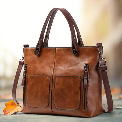 Elarova | Damen Shopper Handtasche Schwarz