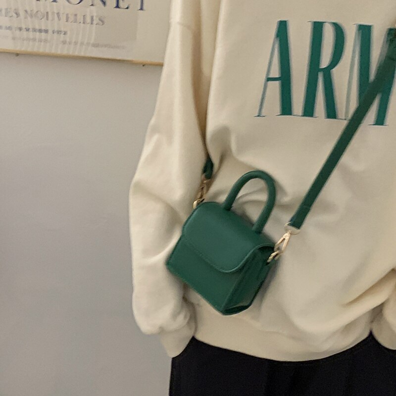 Elarova | Damen Tragbare Kleine Quadratische Tasche | Vielseitige Umhängetasche