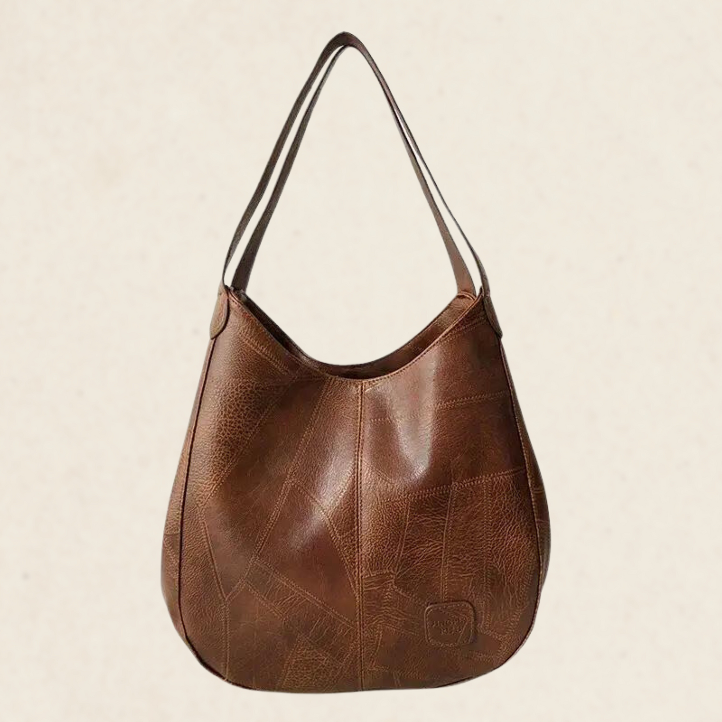 Norvielle Damen Vintage Hobo Umhängetasche Leder - Norvielle