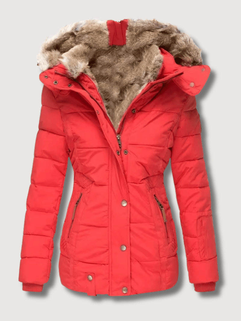 Elarova | Damen-Winterparka mit Taillengürtel