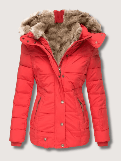 Elarova | Damen-Winterparka mit Taillengürtel