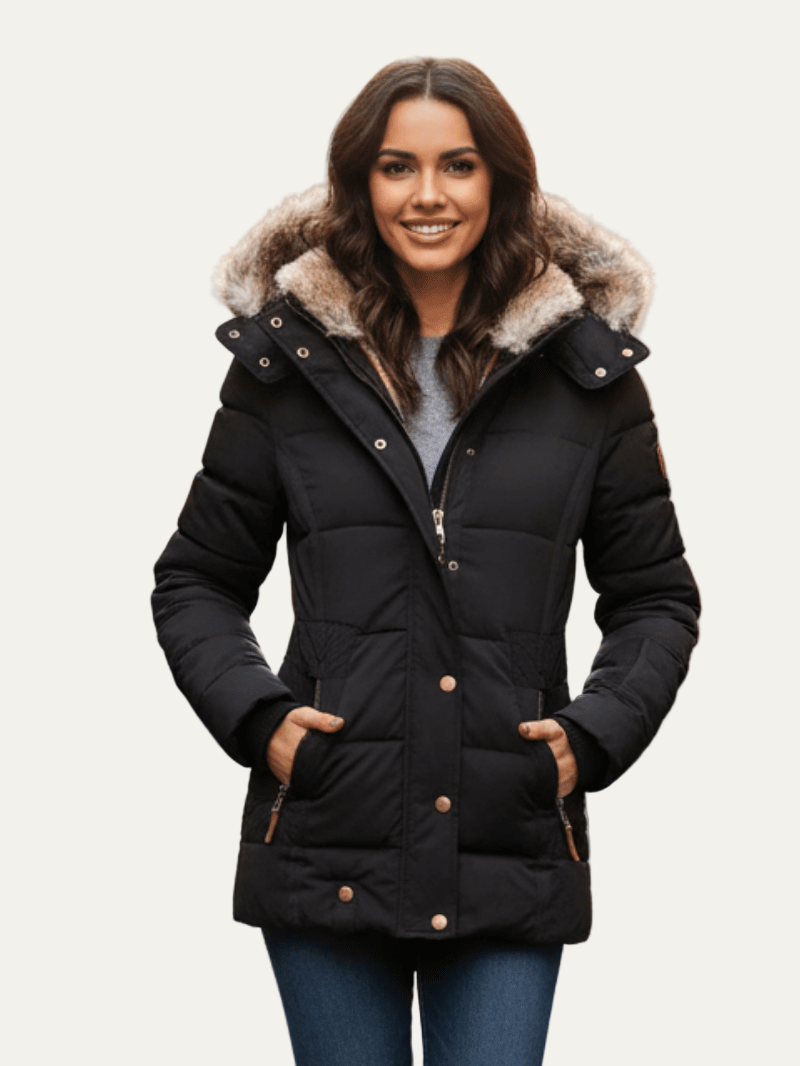 Damen Winterparka Taillengürtel - Norvielle