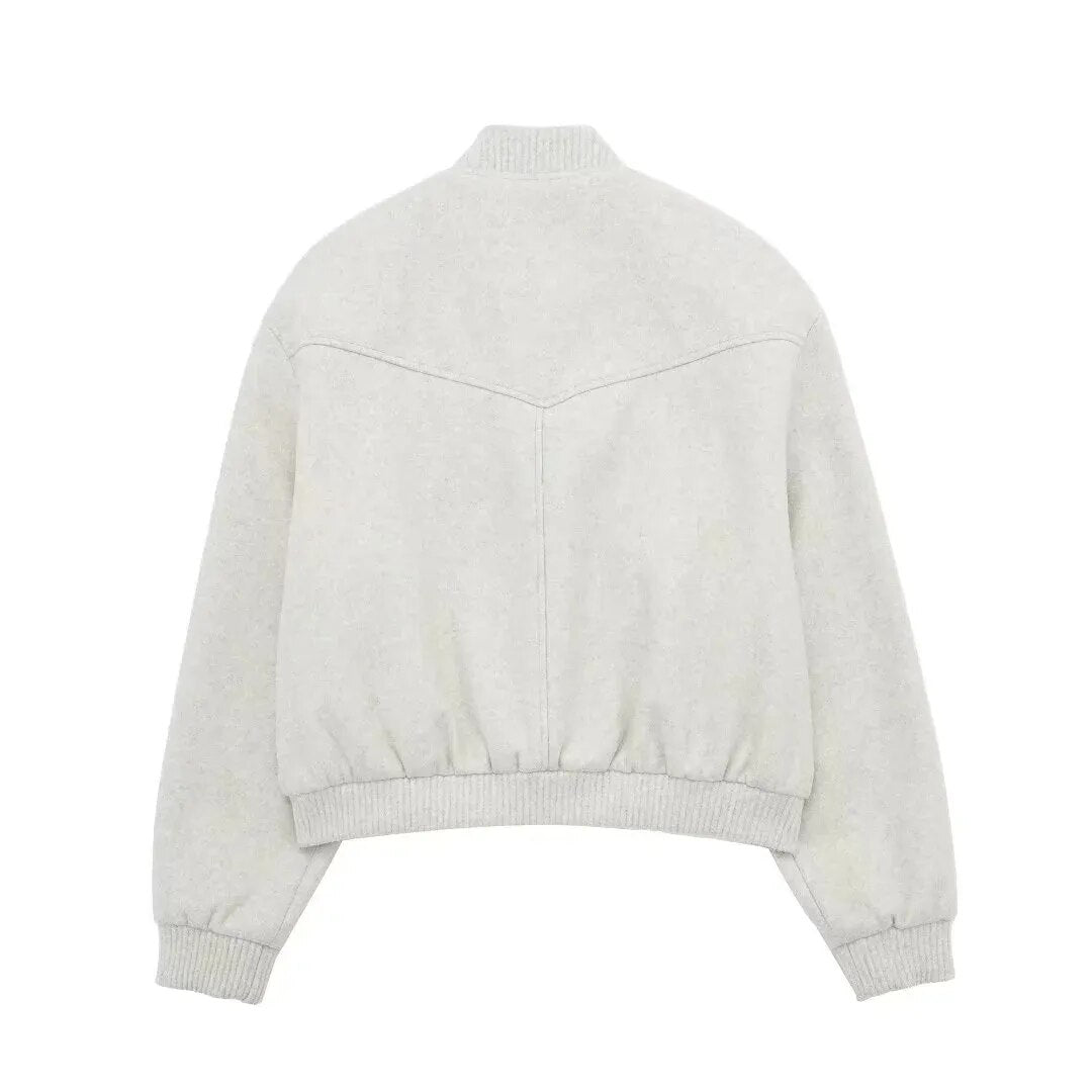 Elarova | Damen cropped Bomberjacke für lässigen Streetstyle
