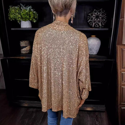 Elarova | Damen lässiger Cardigan mit offenen Front und fließender Passform