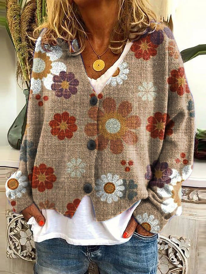 Elarova | DamenCardigans mit einzigartigem Aufdruck
