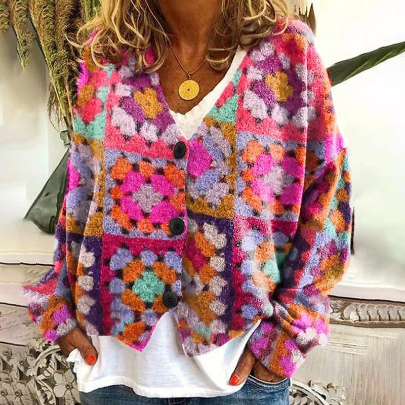 Damen Cardigan Einzigartiger Aufdruck - Norvielle