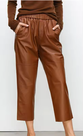 Elarova | Dash Petal Taille Tasche Faux Leder Hosen