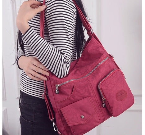 Elarova | Designer Handtasche Aus Wasserfestem Bylon Stoff Mit Großem Fassungsvermögen