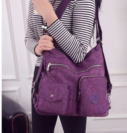 Elarova | Designer Handtasche Aus Wasserfestem Bylon Stoff Mit Großem Fassungsvermögen
