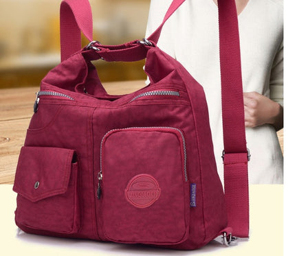 Elarova | Designer Handtasche Aus Wasserfestem Bylon Stoff Mit Großem Fassungsvermögen