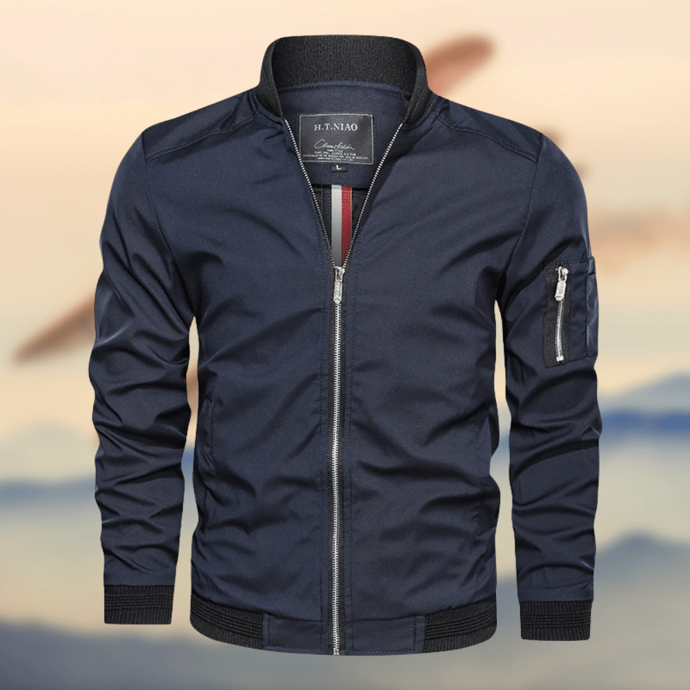 Norvielle Damen Bomberjacke Stylisch Schwarz - Norvielle