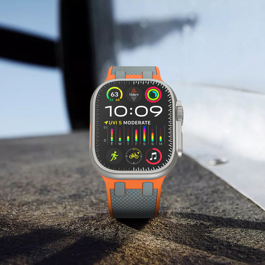 Elarova | Doppelte Farblich Passende Silikonband Für Apple Watch