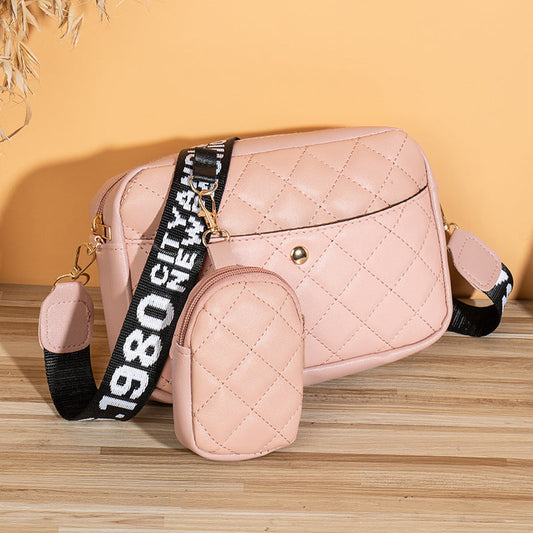 Damen Handtasche Quadratisch Stilvoll Schwarz - Norvielle