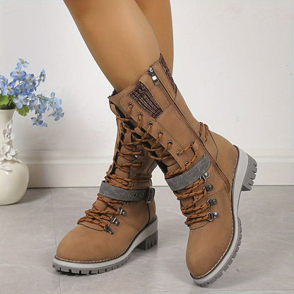 Elarova | Elegante Gestrickte Thermo-Stiefel
