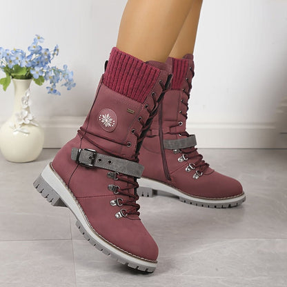 Elarova | Elegante Gestrickte Thermo-Stiefel