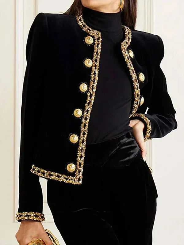 Norvielle Damen Elegante Knopfjacke - Norvielle
