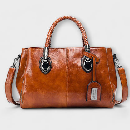 Elarova | Elegante Leder Duffel Tasche