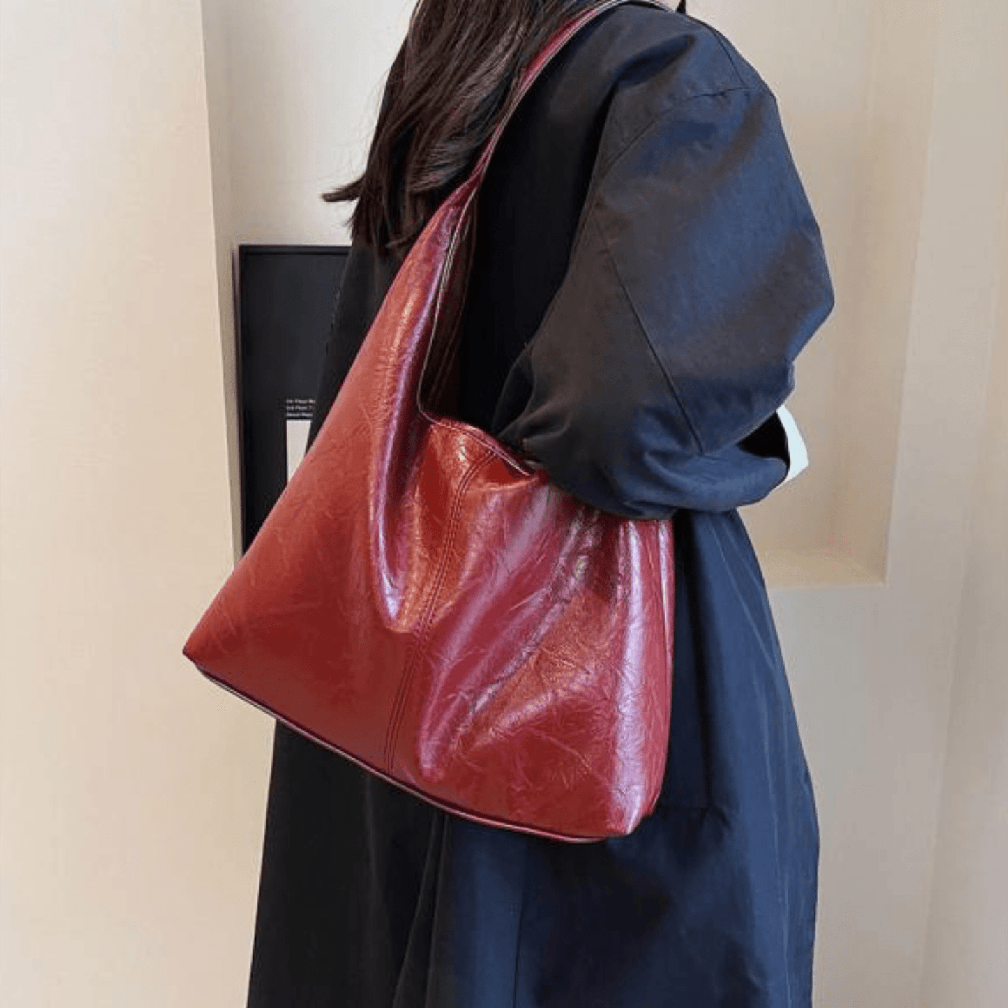 Elarova | Elegante Leder Schultertasche für Frauen