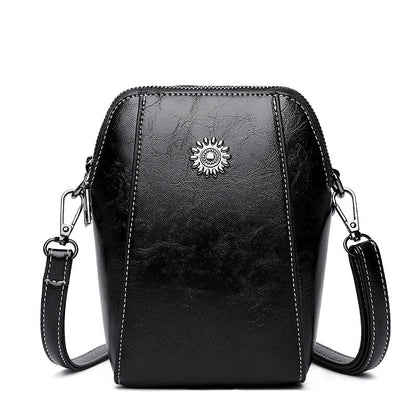 Elarova | Elegante Leder Umhängetasche