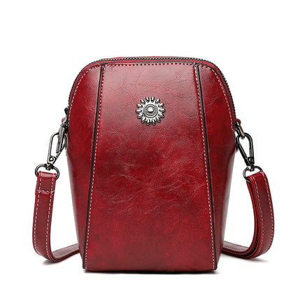 Elarova | Elegante Leder Umhängetasche