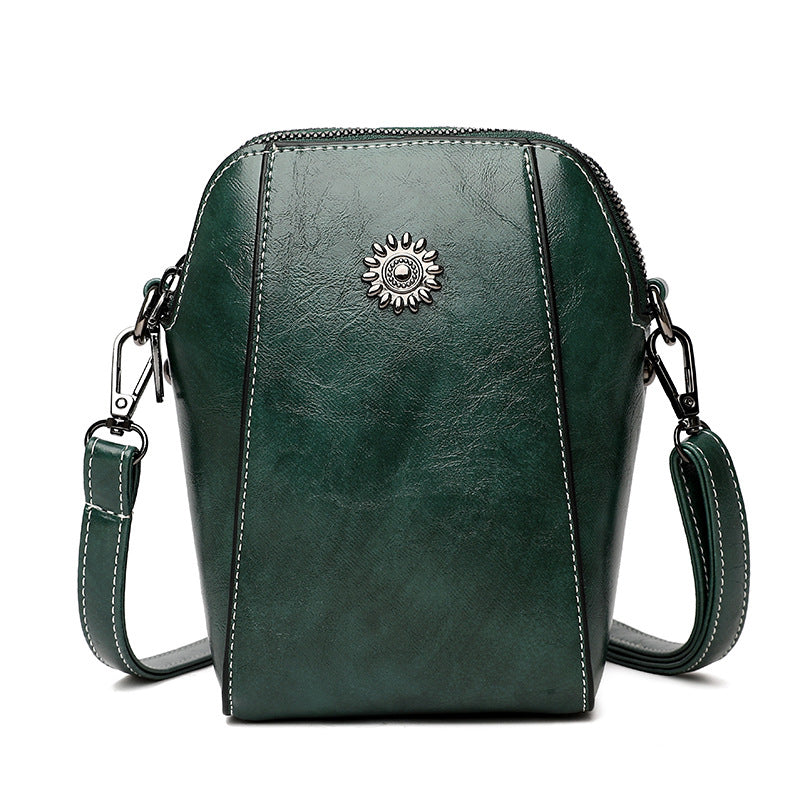 Elarova | Elegante Leder Umhängetasche