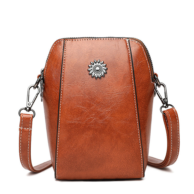 Norvielle Damen Leder Umhängetasche Elegant - Norvielle