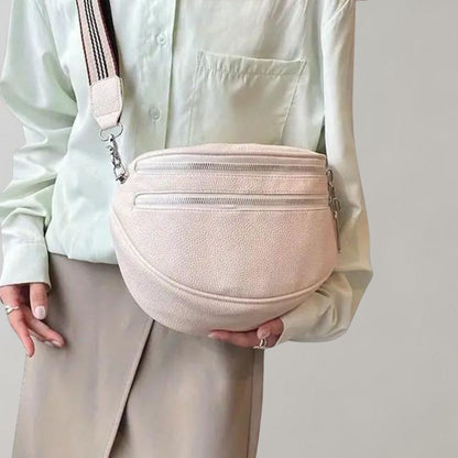 Elarova | Elegante MultiZip Leder Crossbody Tasche für Damen