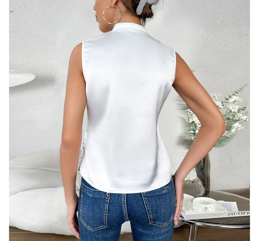Elarova | Elegantes ärmelloses Einfarbiges Top