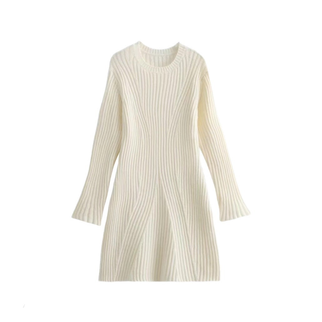 Elarova Fashion Ripped Knit Dress