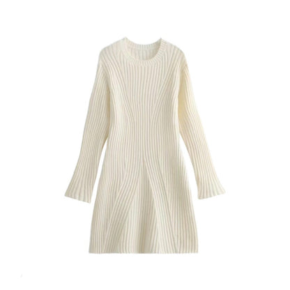 Elarova Fashion Ripped Knit Dress