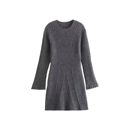 Elarova Fashion Ripped Knit Dress