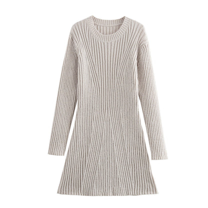 Elarova Fashion Ripped Knit Dress
