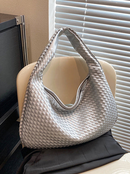 Elarova | Französische Hochwertige Gewebte Tasche, Vielseitige Schulter Achseltasche, Nischenstruktur Tragbare Pendeltasche