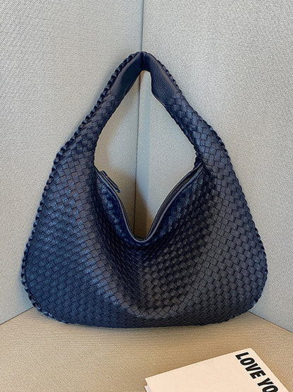 Elarova | Französische Hochwertige Gewebte Tasche, Vielseitige Schulter Achseltasche, Nischenstruktur Tragbare Pendeltasche