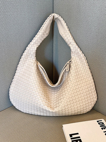 Elarova | Französische Hochwertige Gewebte Tasche, Vielseitige Schulter Achseltasche, Nischenstruktur Tragbare Pendeltasche
